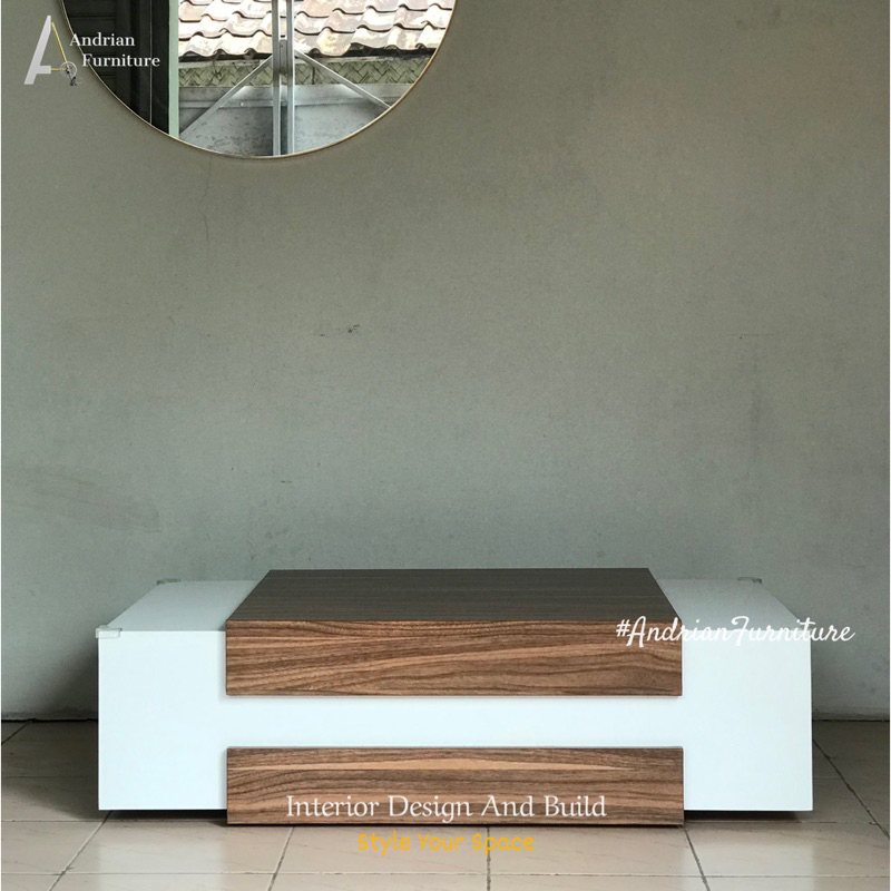 Meja Tamu / Lesehan Simple Minimalis Modern HPL - Coffee Table