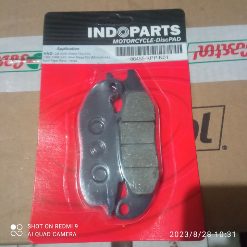 Dispad kampas rem cakram depan CB150R StreetFire CBR 150R New Megapro New Tiger Revo Verza indopart 