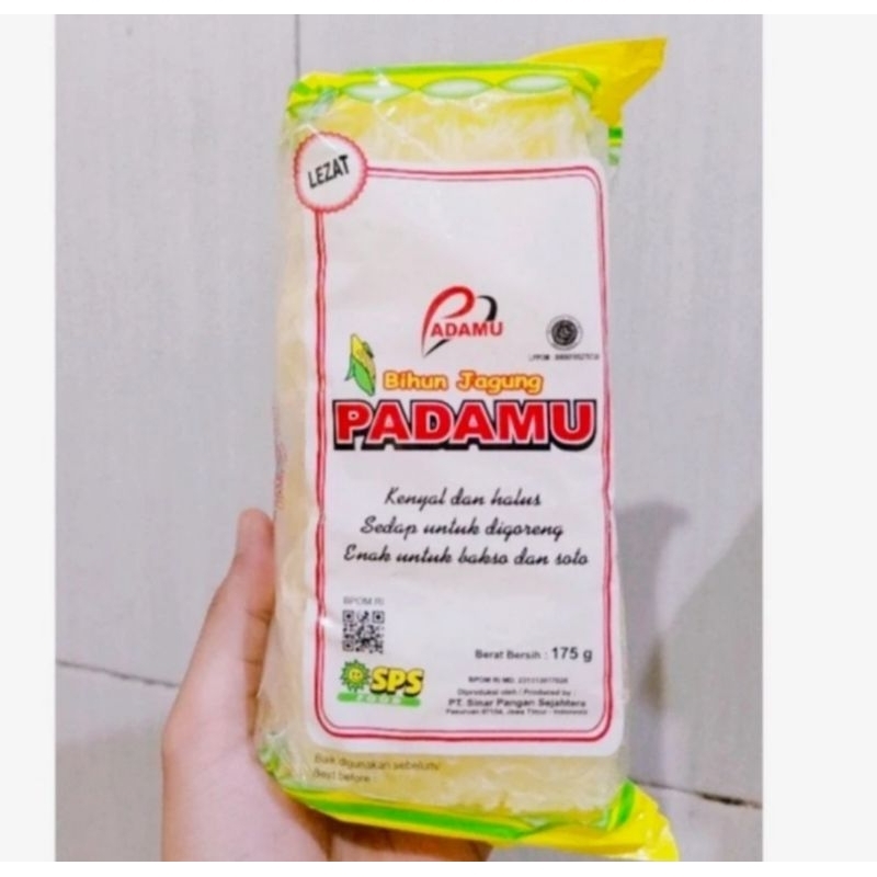 

bihun jagung padamu kuning kemasan 175gr