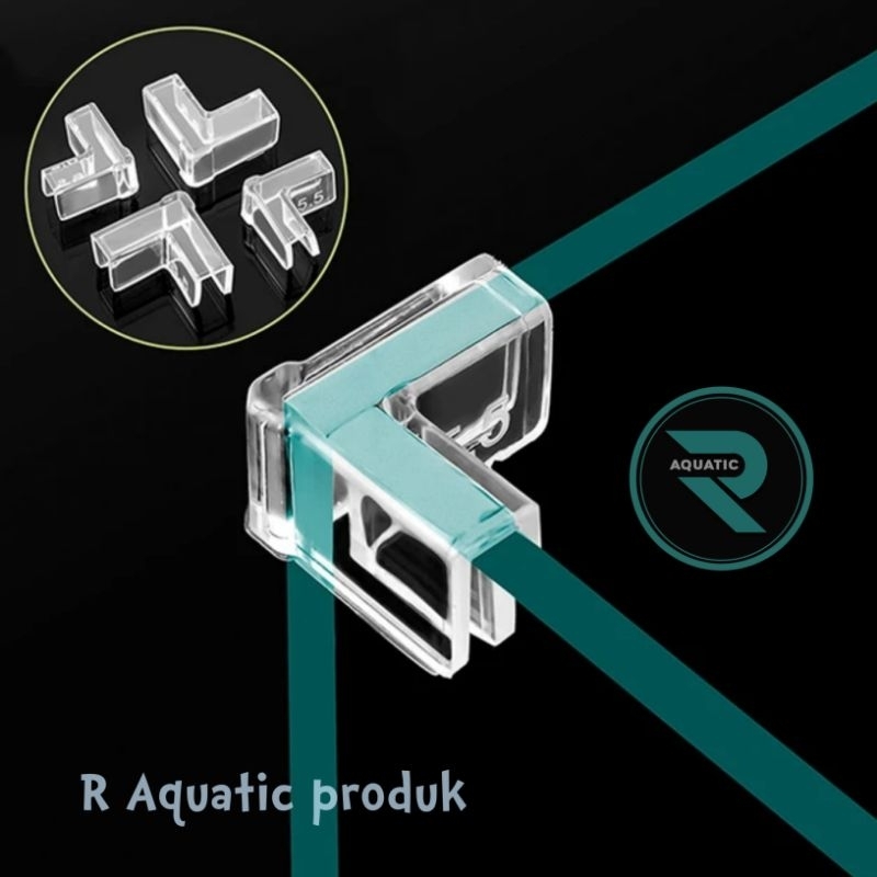 siku silikon pelindung sudut aquarium tanpa sabuk