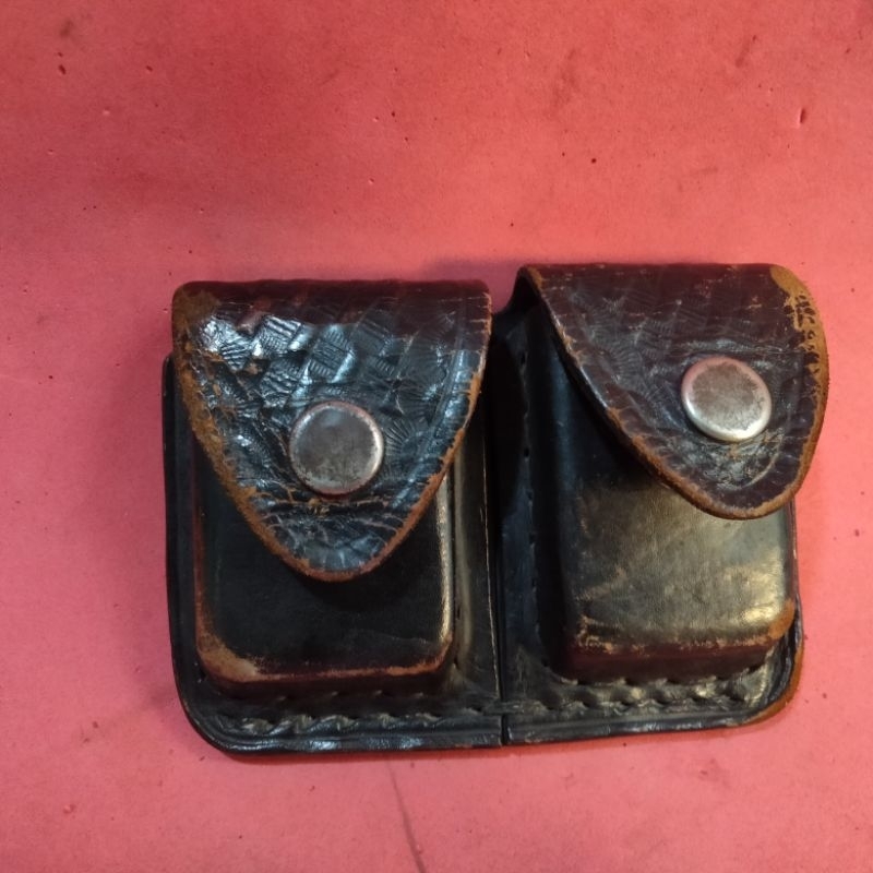 dompet korek zippo zipo sipo kulit asli agar tampak gagah jadul vintage antik lawas kuno rare langka