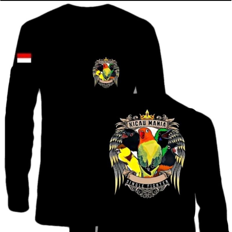 KAOS PANJANG KICAU MANIA SINGLE FIGHTER SABLON DTF