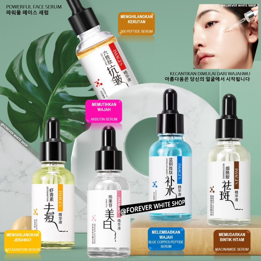TERMURAH  Images Face Serum Ajaib Viral 30 ml Whitening Anti Aging Acne Moisturizing (FWS) / Serum W