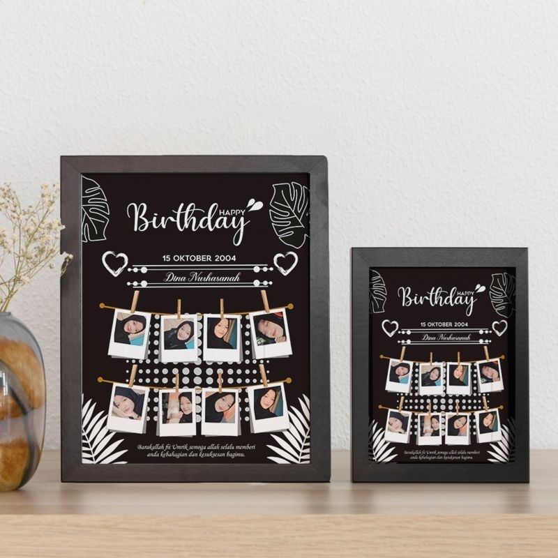 SATU HARI JADI kado Ulang Tahun Frame foto Bingkai kado wisuda /Frame Gift Ultah figura/ kado wisuda