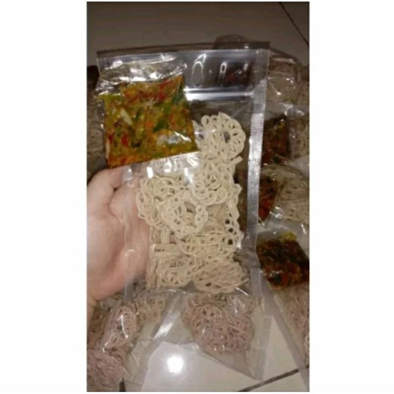 

seblak cocol coet besar viral,kerupuk babangi siap saji