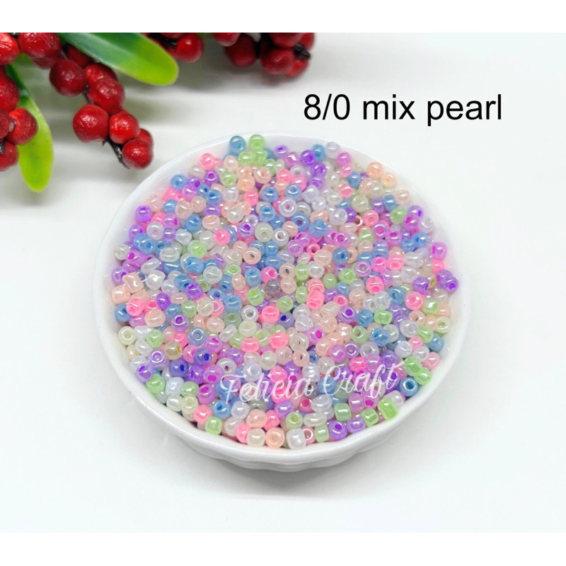 20gram Manik pasir 6/0 8/0 11/0 mix warna