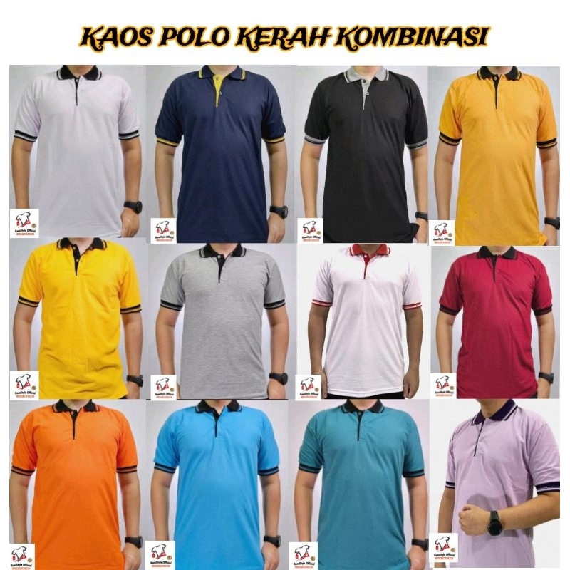 Kaos polo kerah pria | Kaos Polo Kombinasi Warna | poloshirt