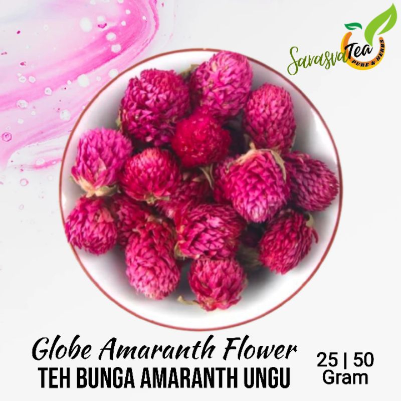 

Globe Amaranth Flower Tea : Teh Bunga Amaranth Ungu 25 | 50 Gram