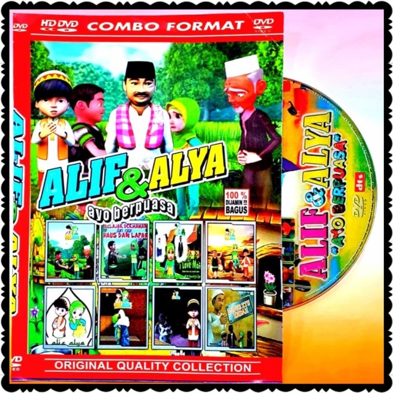KASET FILM ALIF ALYA-KASET KARTUN ANAK ISLAMI-FILM RELIGI ANAK ANAK-KASET FILM ANAK KARTUN TERBARU-F