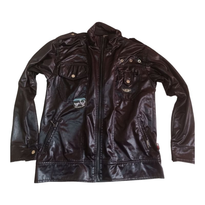 Jaket kulit tenun / jaket kulit Canvas pria second