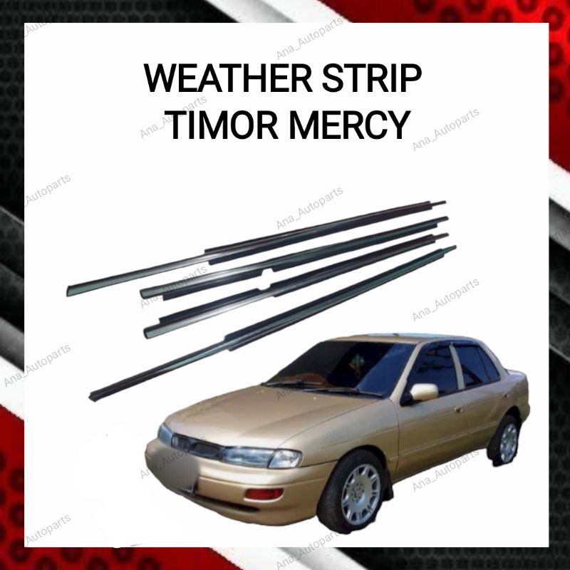 karet pelipit kaca pintu luar mobil timor mercy