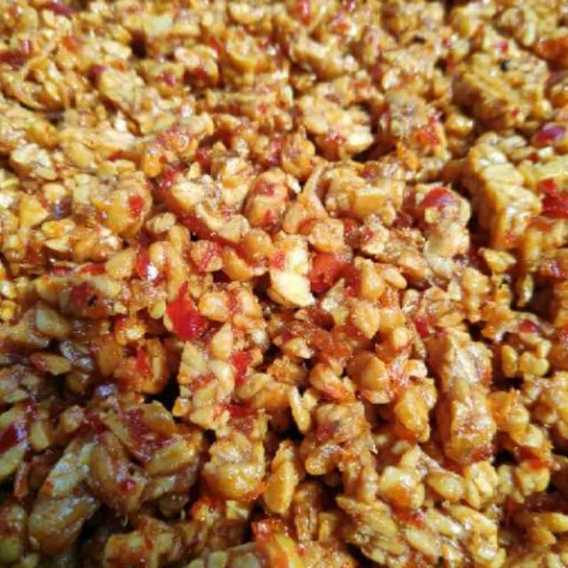 

Tempe Balado Kering,tempe kering enak untuk teman makan isi 100 gram