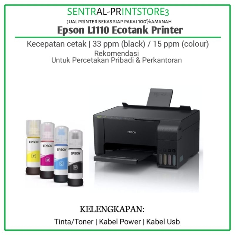 printer epson l1110 print only a4
