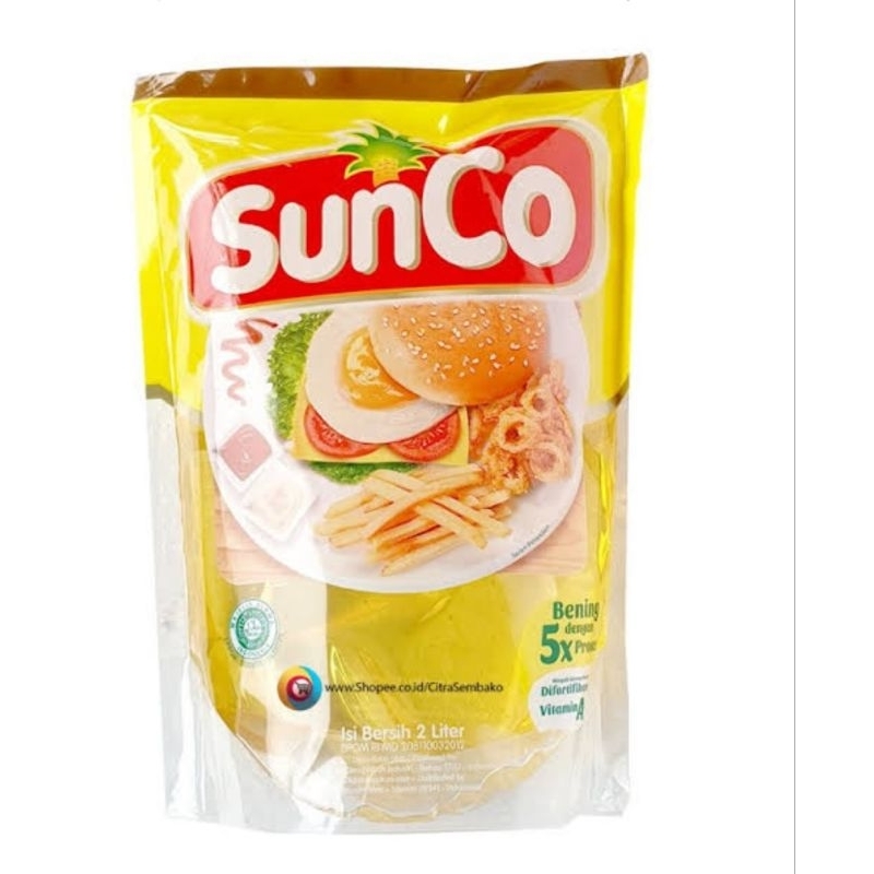 

Sunco minyak goreng refill 2 liter