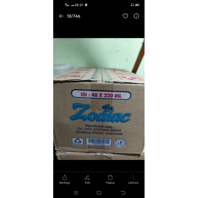 

minuman mineral cup zodiak 220