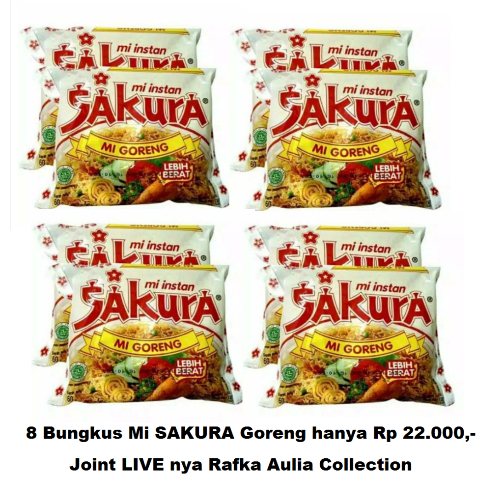 

Mi Instan Sakura Goreng 8 Bungkus