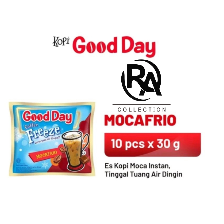 

Good Day Freeze Mocafrio 1 Renceng 10 Sachet - Rafka Aulia Collection