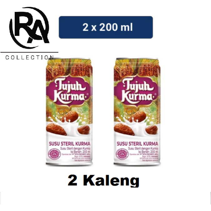 

Tujuh Kurma Susu Steril Kurma 2 Kaleng @189 mL - Rafka Aulia Collection