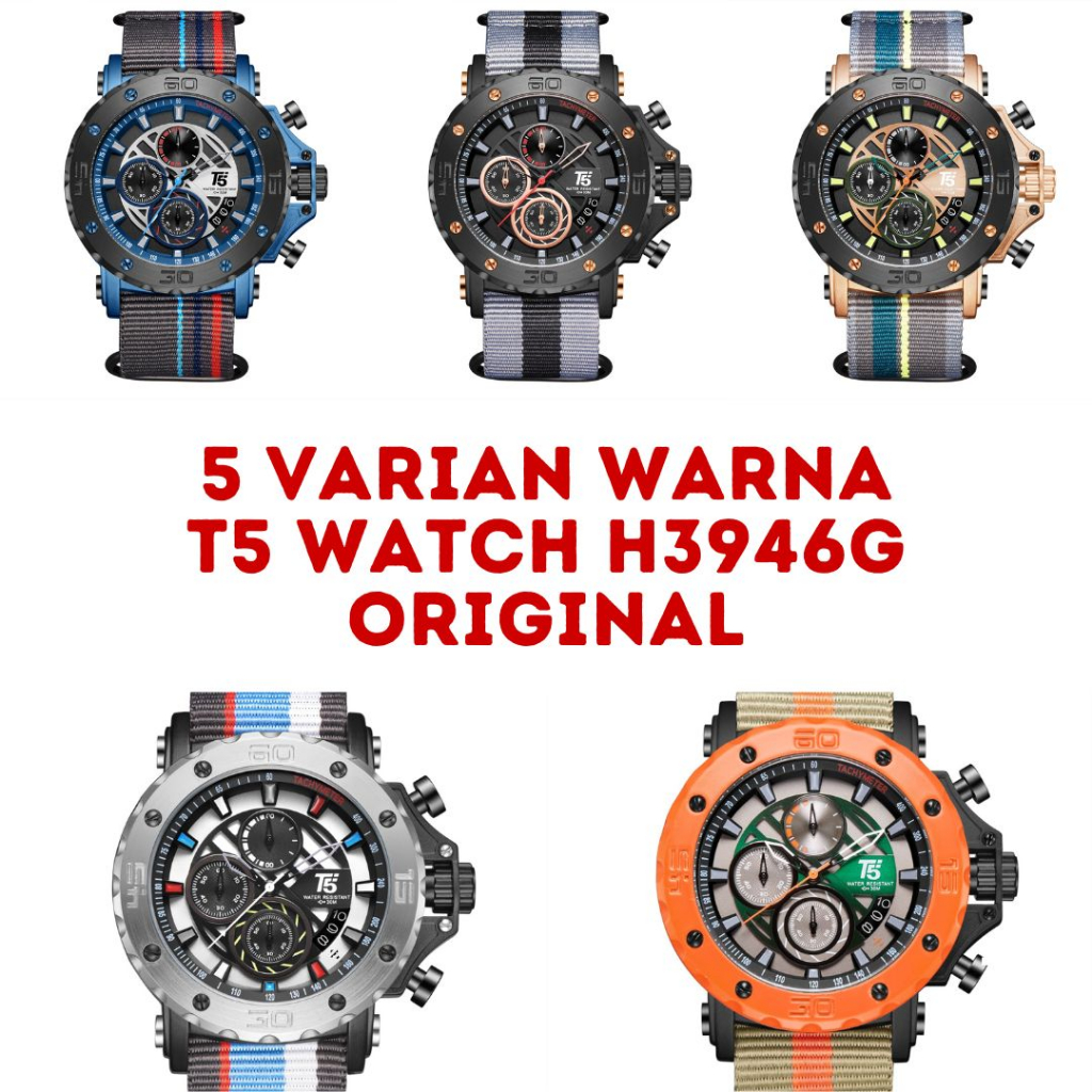 THE BEST Jam Tangan T5 watch H3946G Original (5 Varian Warna)