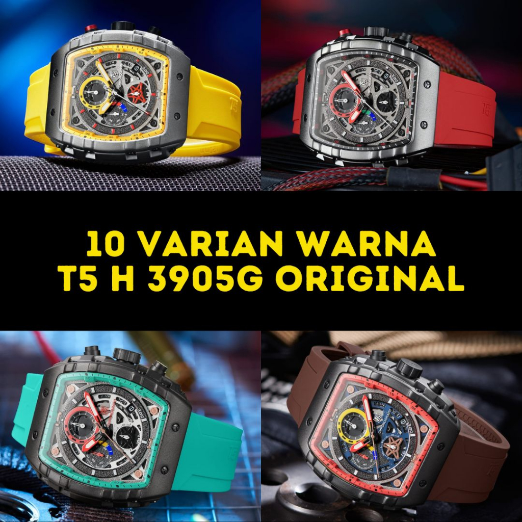 [BEST SELLER] Jam Tangan T5 Original Tipe H 3905G (10 Varian Warna)