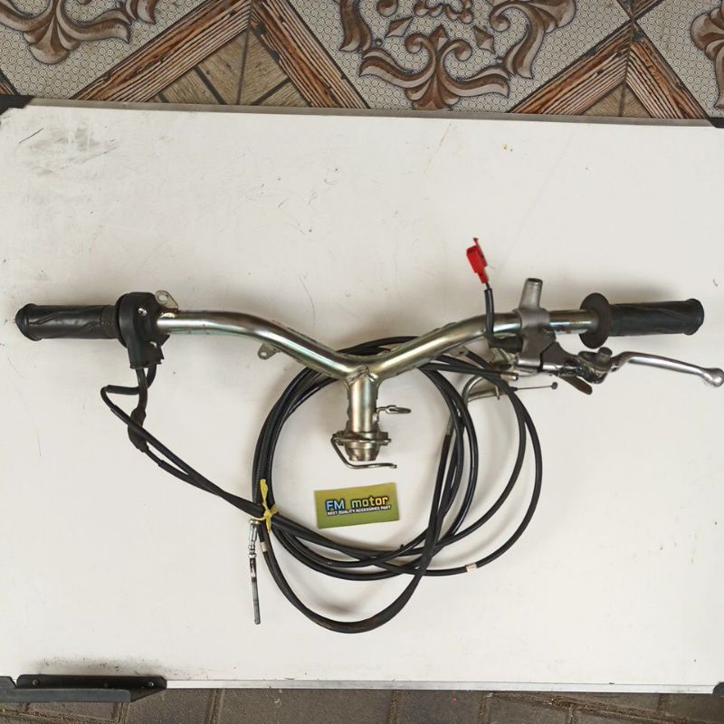 STANG STIR KEMUDI YAMAHA MIO S MIO Z MIO M3 SET KABEL GAS KABEL REM DUDUKAN SPION ORIGINAL