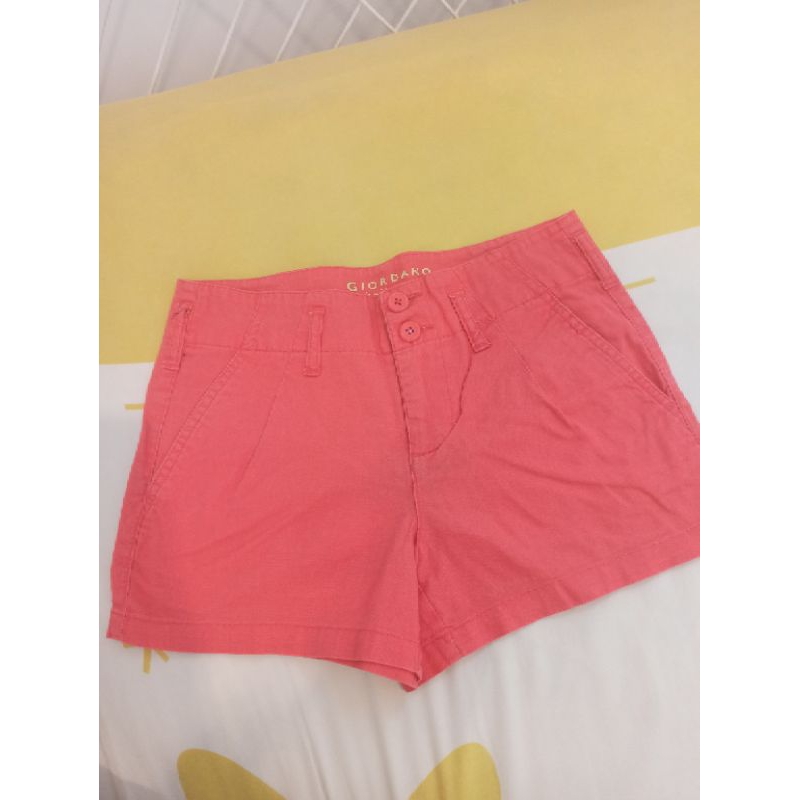 Preloved Celana Pendek Giordano Orange Original