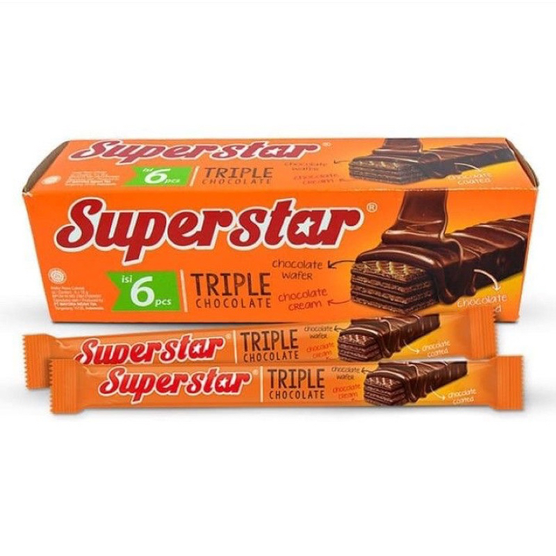 

SUPERSTAR WAFER COKLAT ISI 12pcs