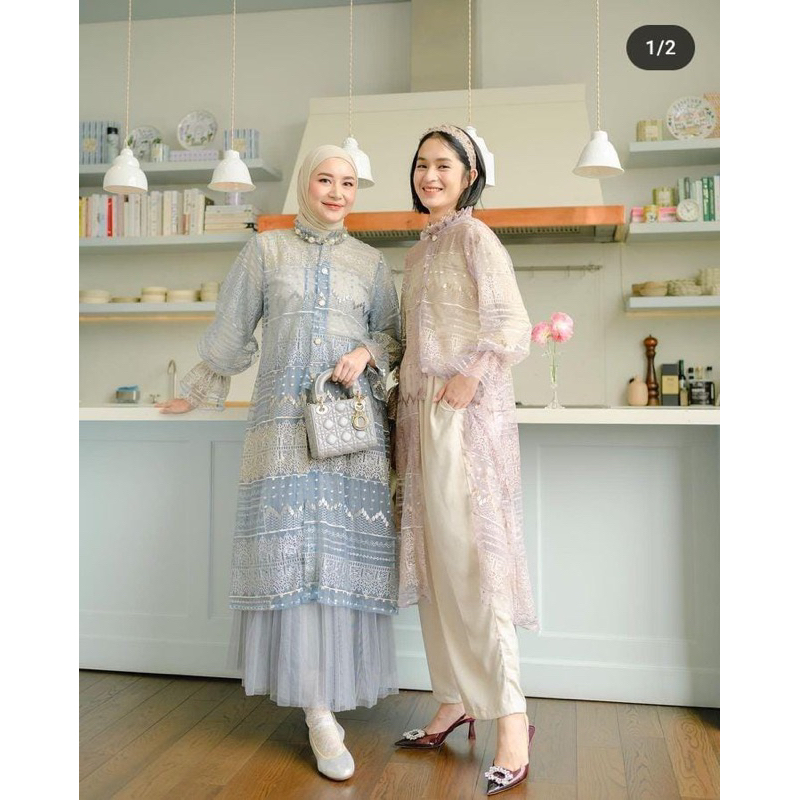 Jardin Outer Brukat Lace / Long Outer Brukat  / Shella Outer (READY)