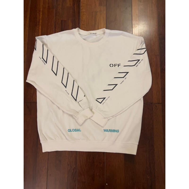 OFF WHITE CREWNECK WHITE