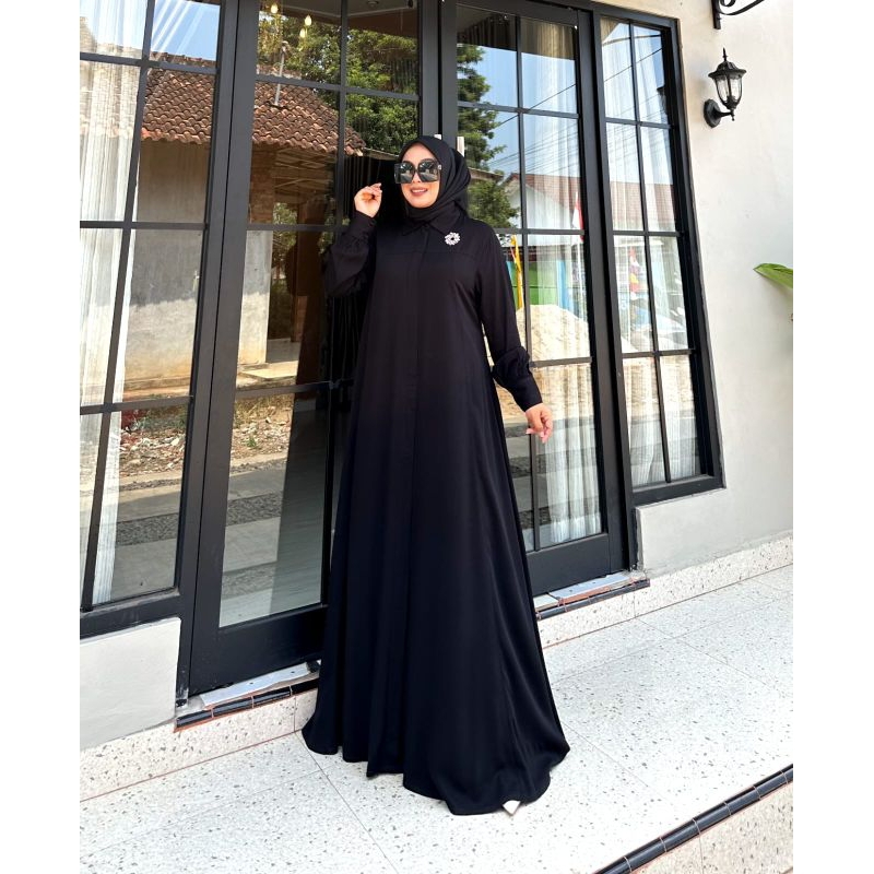 ❤KAREEMEXCLUSSIVE❤ GAMIS MODEL PAYUNG POLOS ORIGINAL SANLIA TERLARIS BAHAN ZARA TUWIL KATUN PREMIUM