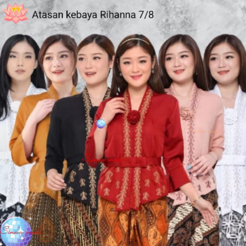 Atasan Kebaya Encim Modern Wisuda Kebaya Floy Bordir