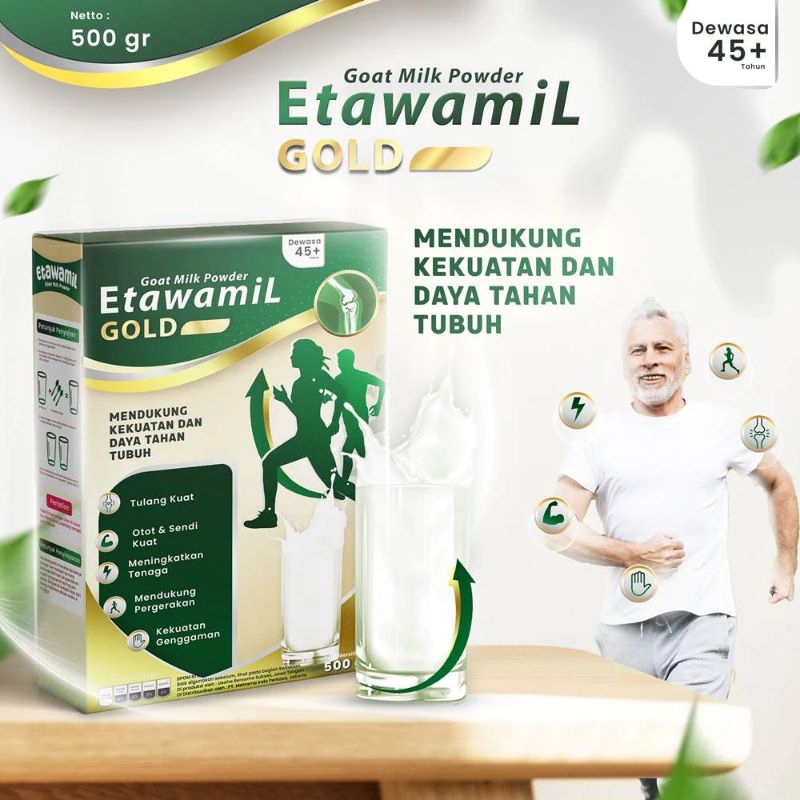 

ETAWAMIL GOLD Susu kambing etawa bubuk cegah osteoporosis sendi tulang halal