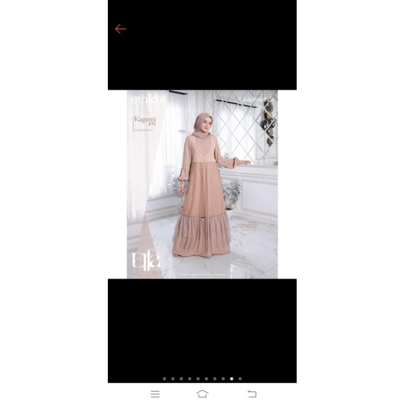 gamis ethica kagumi 272 brown UK S