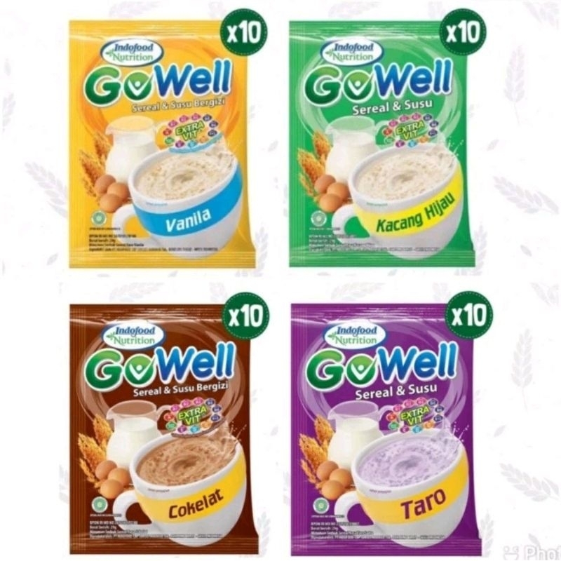 

N_S_Y Gowell sereal dan susu renceng 30gr × 10 sachet