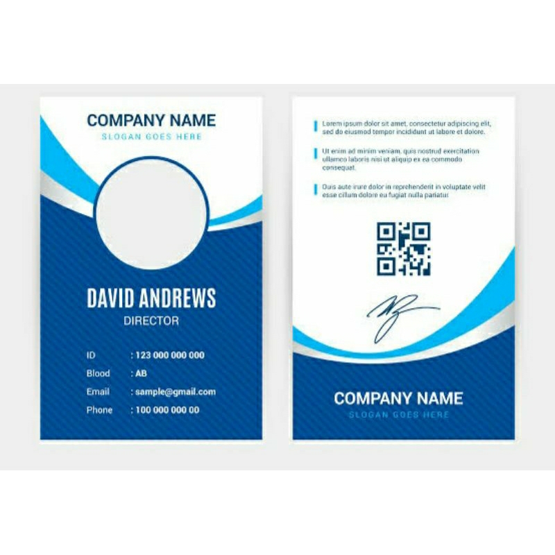 

Nametag ID Card PVC