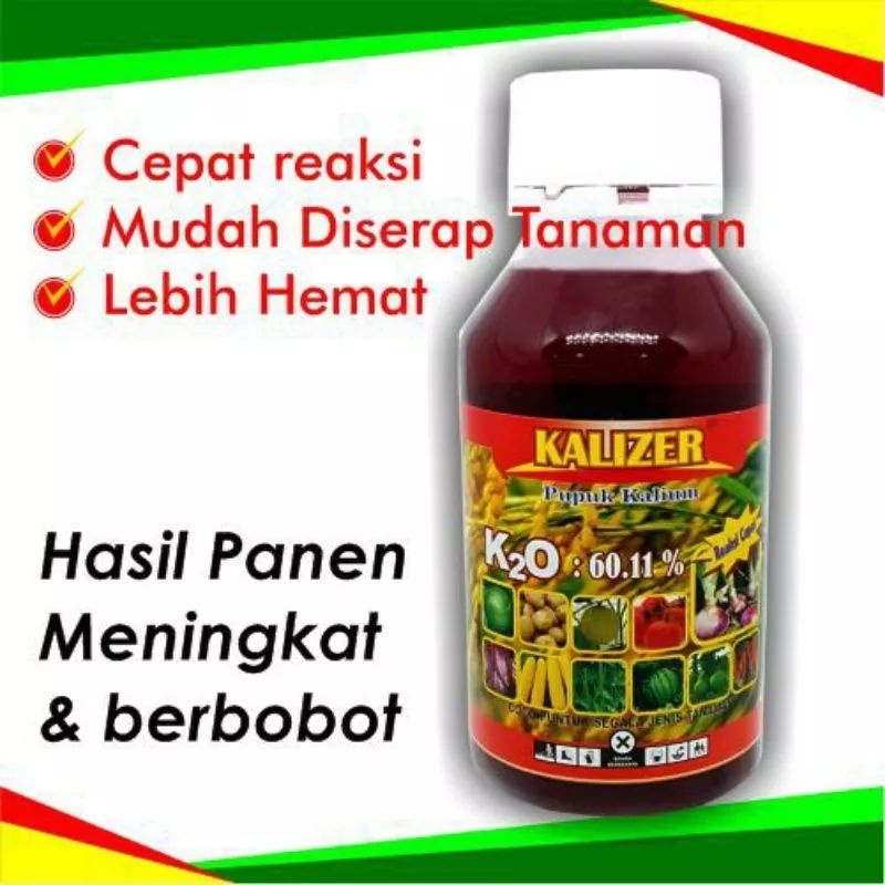 kalizer 1liter kcl cair plus nutrisi