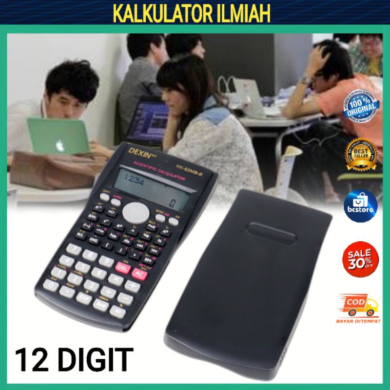 

Kalkulator Scientific Kalkulator Ilmiah Calculator 12Digit 240 Fungsi - KK-82MS-B - Dexin
