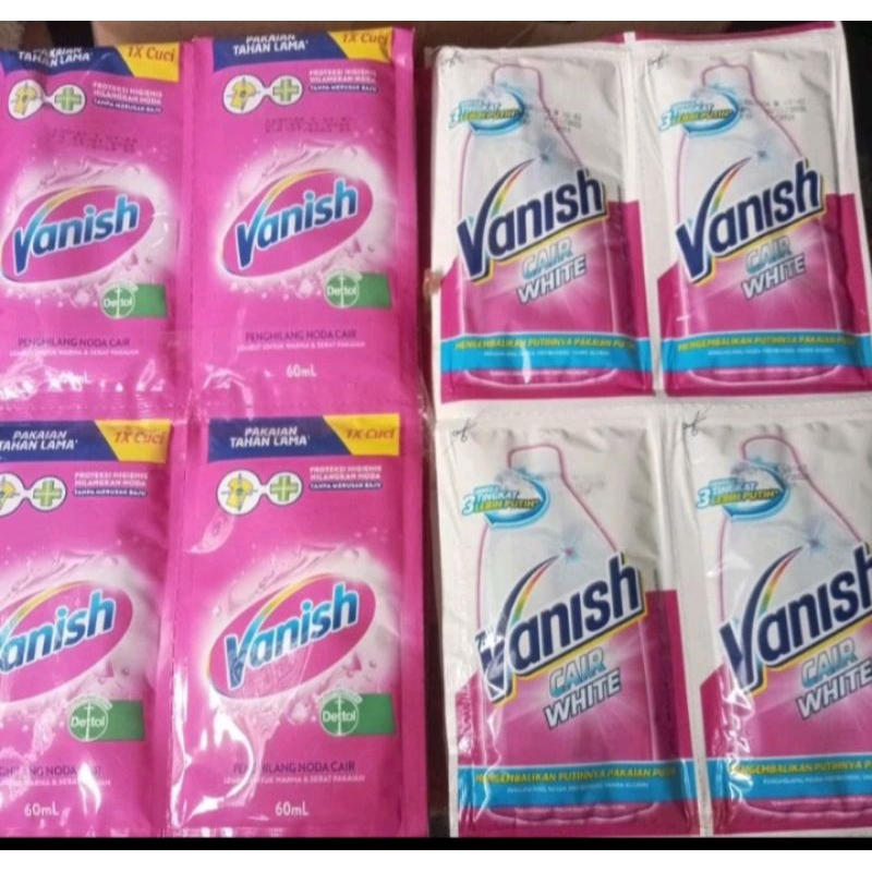 vanish cair renceng 60ml x 12 sachet / 6 sachet
