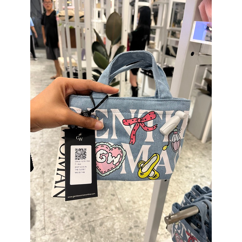 PRE ORDER GENTLEWOMAN HAPPY HOUR OF MYSELF MICRO TOTE BAG DENIM