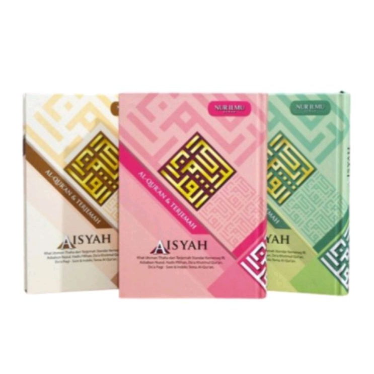 Mushaf Alquran Aisyah milenial Alquran Terjemaha untuk wanita A6 kecil