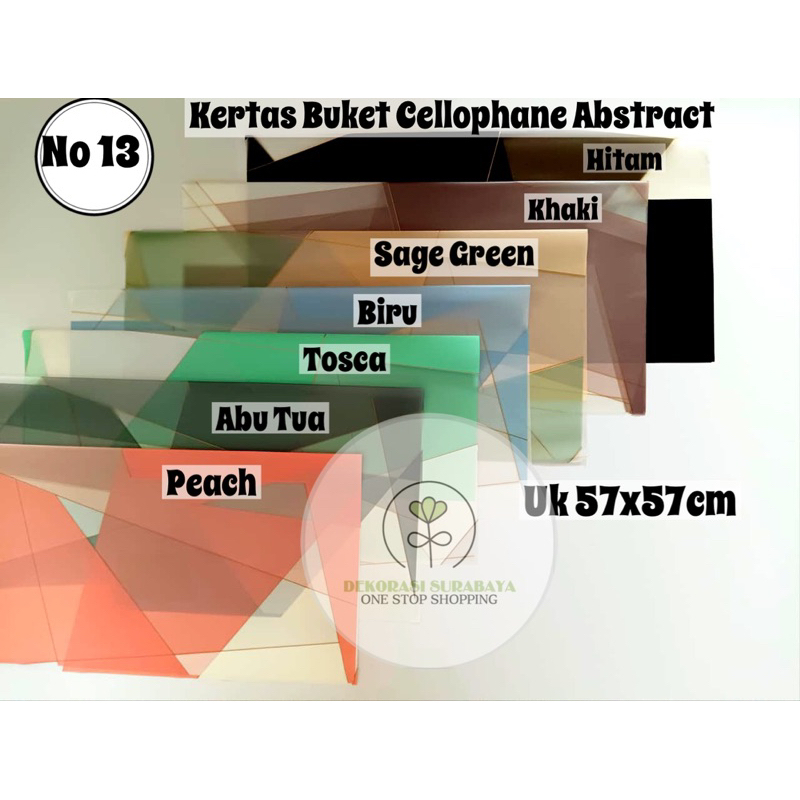 Kertas Buket Cellophane / Plastik Buket Cellophane isi 20