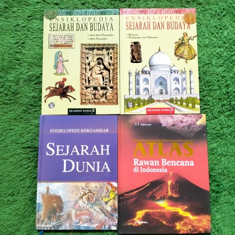 ORIGINAL BUKU ENSIKLOPEDIA SEJARAH DAN BUDAYA JILID 2 3 SEJARAH DUNIA ATLAS RAWAN BENCANA DI INDONES