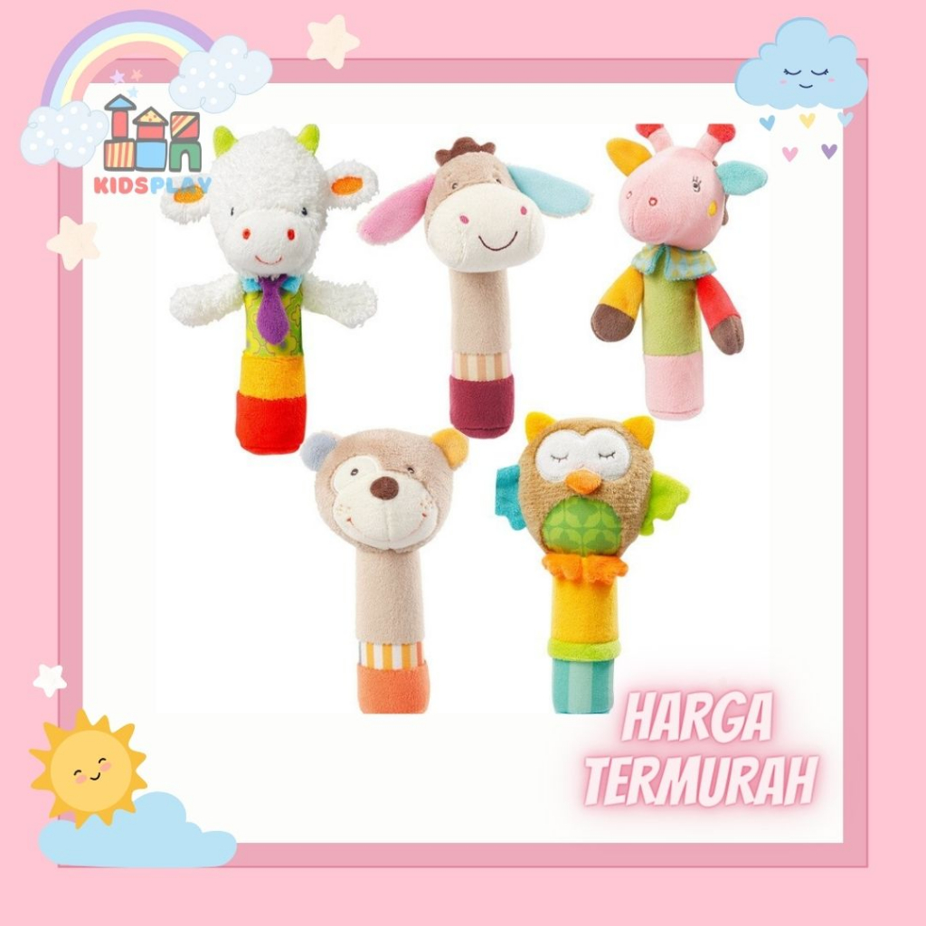 Baby Cloth Wand Boneka Genggam Bunyi Boneka Genggam Bayi Boneka Newborn Boneka Bayi Boneka Rattle Ba