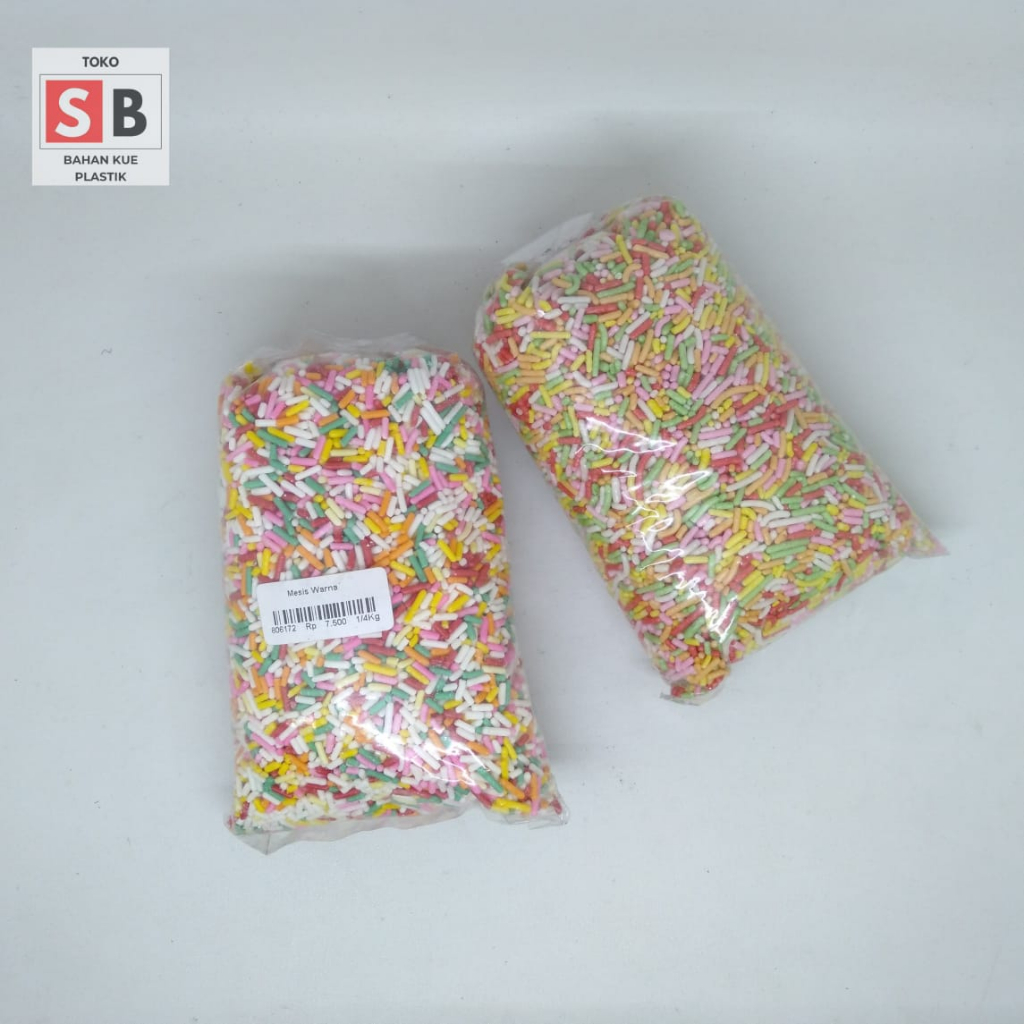 

MESES WARNA-WARNI 250GR/ SERES WARNA-WARNI 250GR/TOPPING ES KULKUL