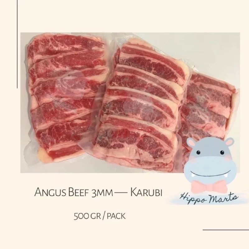 

Dragon Karubi 1cm / Angus Beef 3mm Cocok dimakan dengan Shortplate dan Saikoro Beef