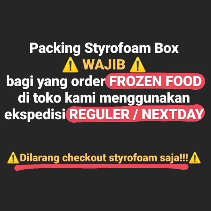 

PACKING STYROFOAM BOX