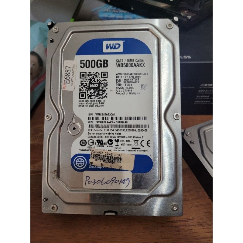 HDD WD 500GB/HARDISK INTERNAL PC WDBLUE 500GB