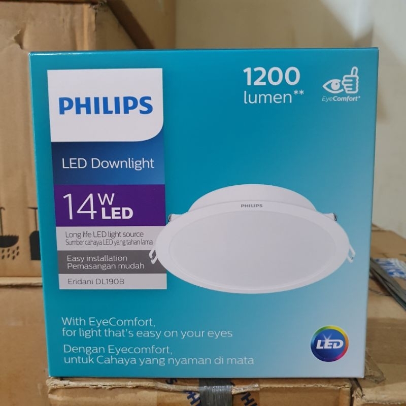 Downlight Philips Eridani 14W 14Watt 6inchi DL190B LED11 D150 3000K 4000K 6500K
