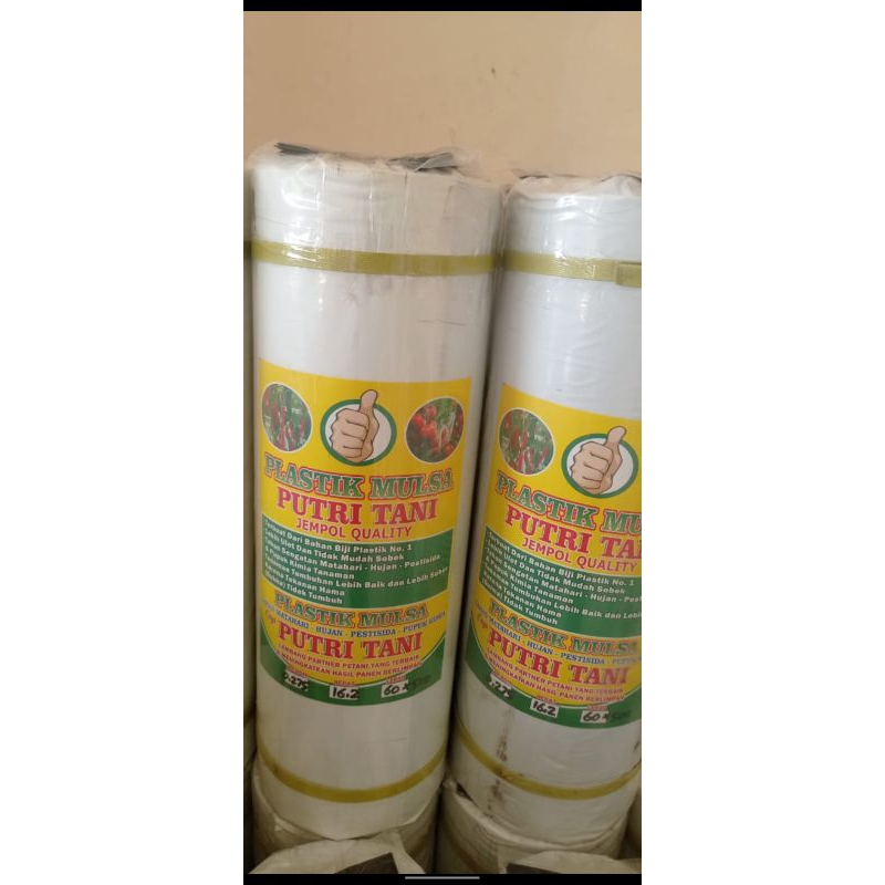 Mulsa Hitam Perak Mulsa Plastik Pertanian 1 Roll