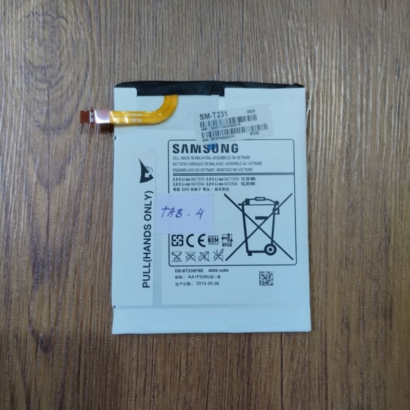 Baterai samsung tab 4 T231,T2397